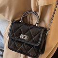 Women's Portable Diamond Chain Messenger Bag